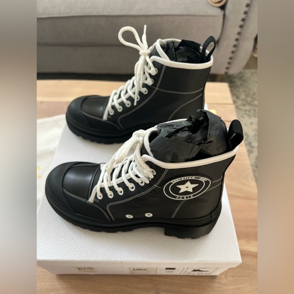 CHRISTIAN DIOR Technical Fabric D-Rise Low Boots 37.5 Black - Picture 7 of 11